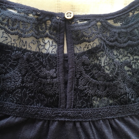 Rewind Blue Top, sz S - Picture 5 of 5